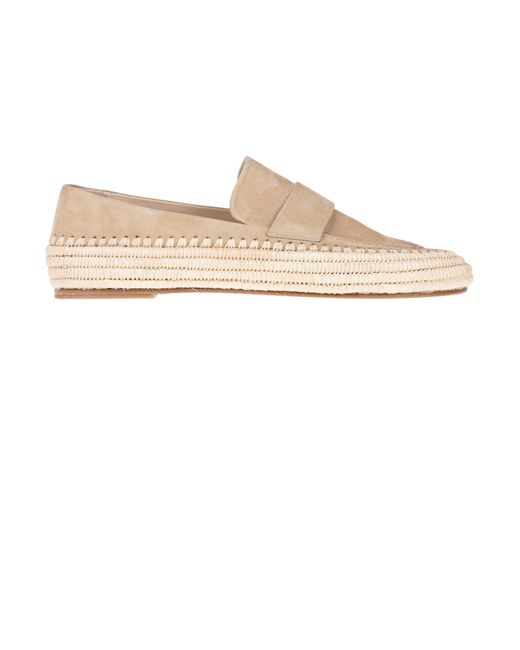 Paloma Barceló Women's White Billie Suede Mocassins