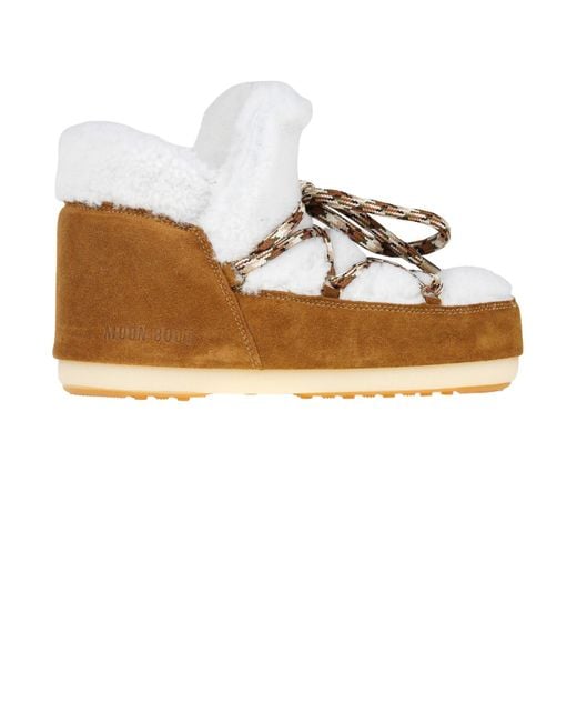 Moon Boot White Pumps Shearling Winter Boots