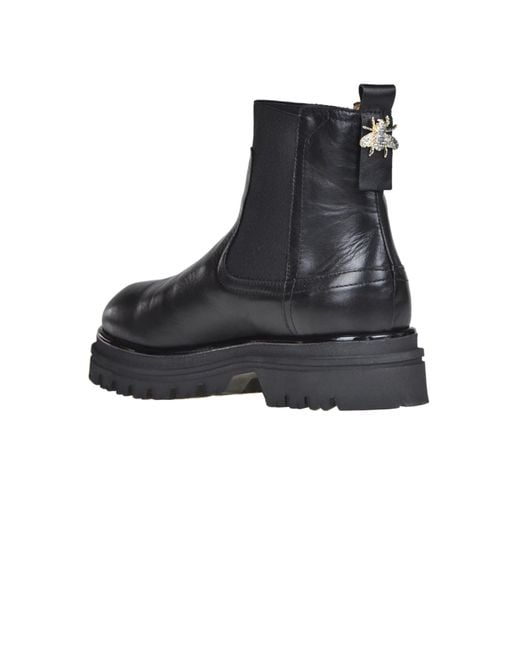 GIO+ Black Mia Beatles Ankle Boots