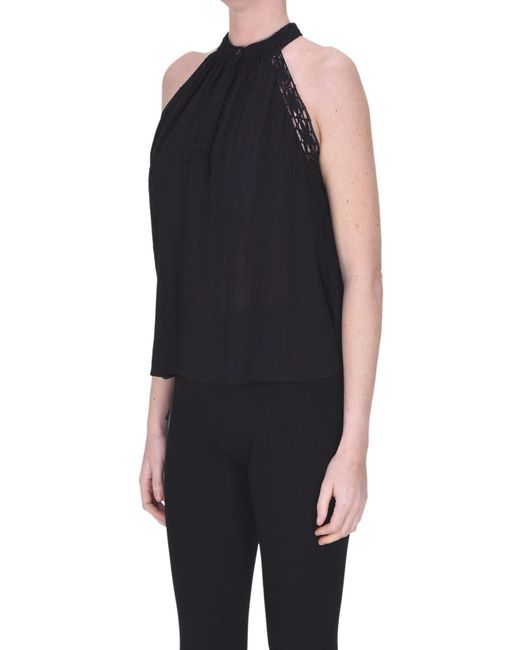 Jucca Black Embroidered Top