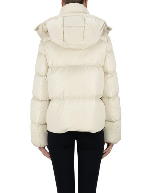 Add Natural Quilted Short Down Jacket