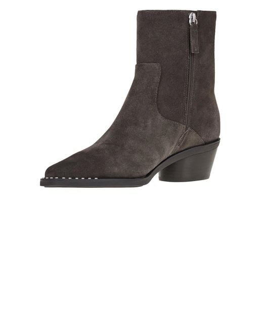 Ash Brown Hasley Suede Ankle Boots