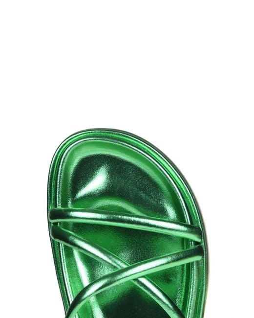 P.A.R.O.S.H. Green Aushoe Sandals