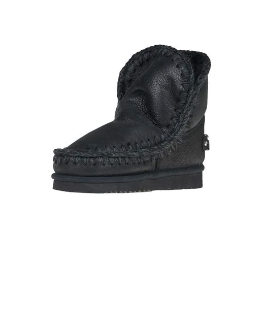 Mou Black Eskimo Shearling Boots
