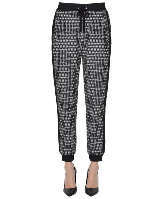 MICHAEL Michael Kors Designer Logo jogging Trousers in Gray | Lyst
