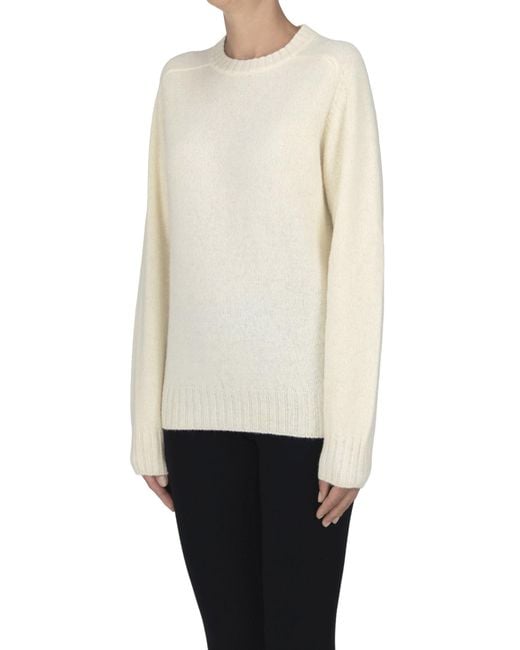Sebago White Shetland Wool Pullover