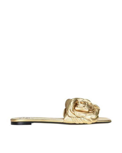 Valentino garavani ciabatte atelier 03 rose editionValentino in Pelle di  colore Metallizzato | Lyst
