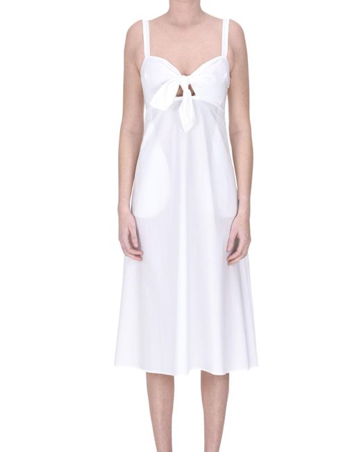 P.A.R.O.S.H. White Cotton Dress