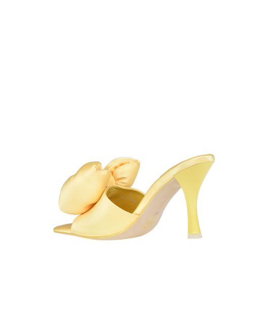 Jeffrey Campbell Metallic Deede Maxi Bow Mules