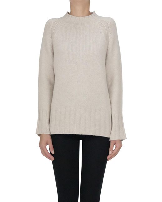 Alpha Studio Women's Natural Cashmere Pullover