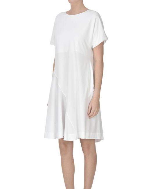 Alpha Studio White Jersey Dress