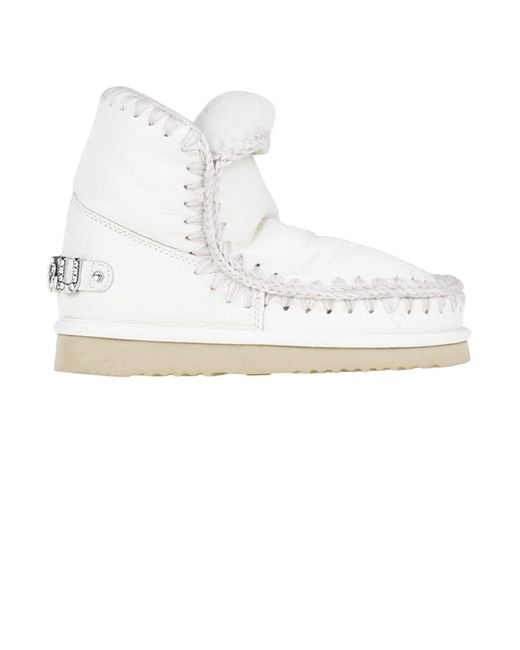 Mou White Eskimo Boots