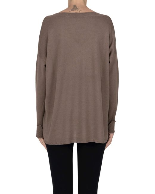 Aragona Brown Wide Pullover