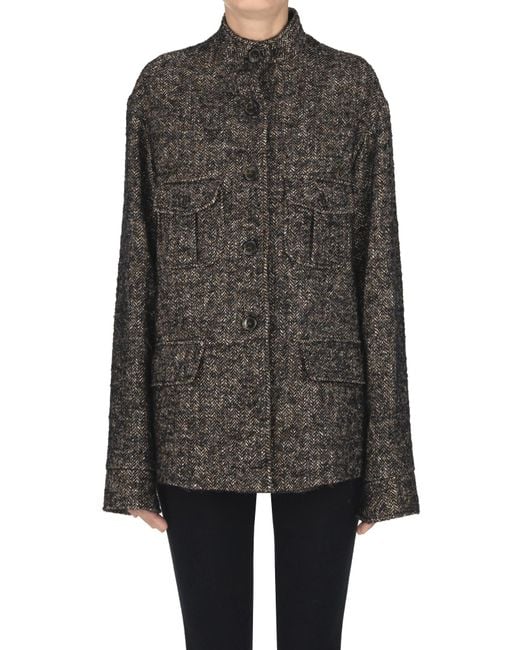 Kiltie Gray Angel Harringbone Jacket