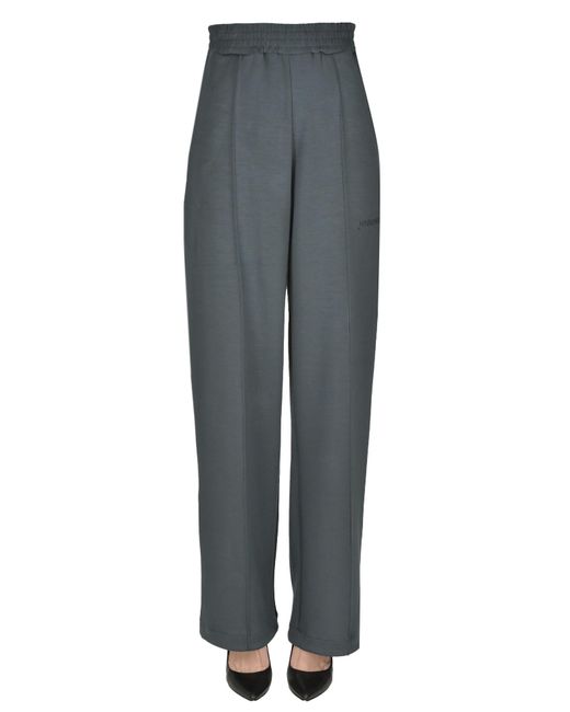 Pantaloni gamba ampia in felpa di hinnominate in Blue