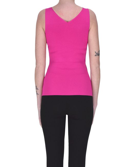 Anneclaire Pink Viscose Tank-top