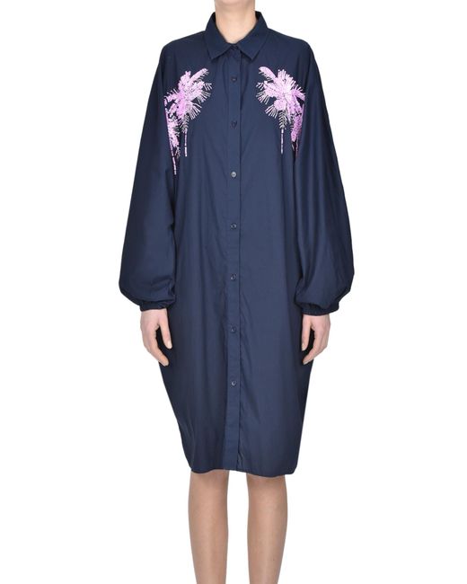 Abito chemisier oversize di Essentiel Antwerp in Blue