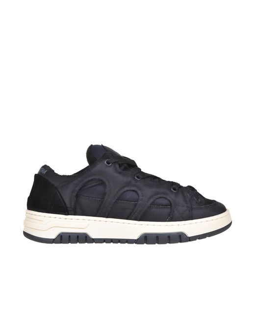 Sneakers in suede e tessuto tecnico di Santha in Blue