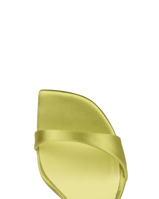 Sergio Levantesi Yellow Shadow Satin Sandals