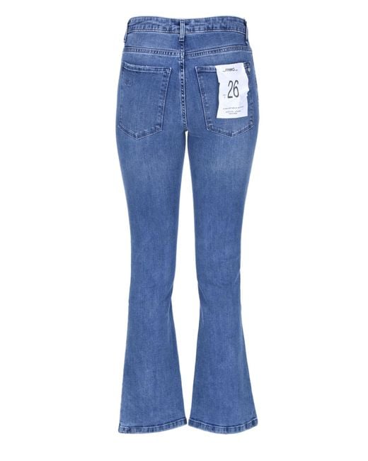 ..,merci Blue Cropped Jeans