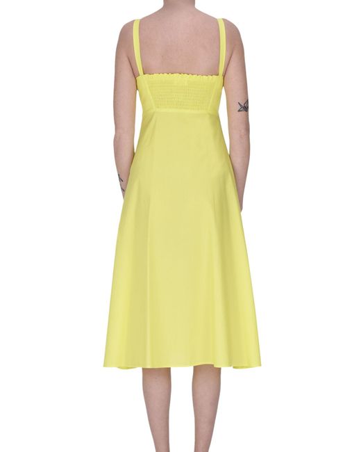 P.A.R.O.S.H. Yellow Cotton Dress