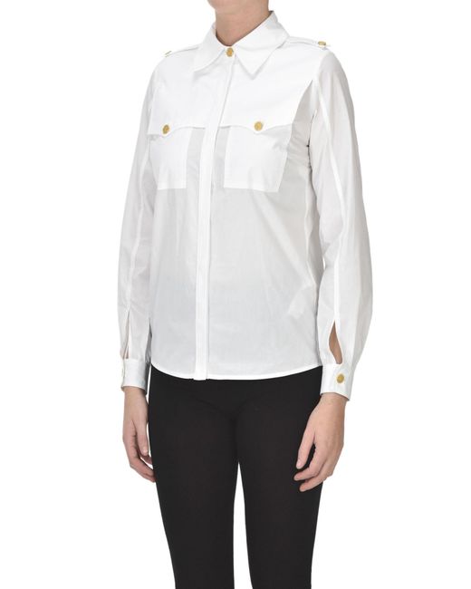 Elisabetta Franchi White Cotton Shirt