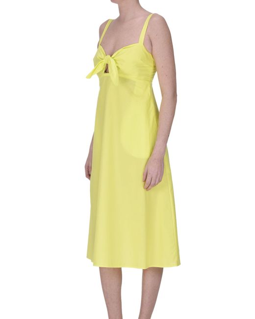 P.A.R.O.S.H. Yellow Cotton Dress
