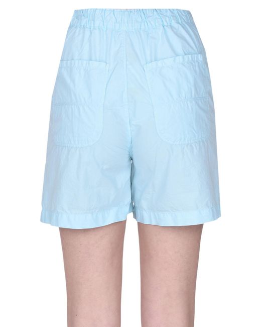Bellerose Blue Cotton Shorts