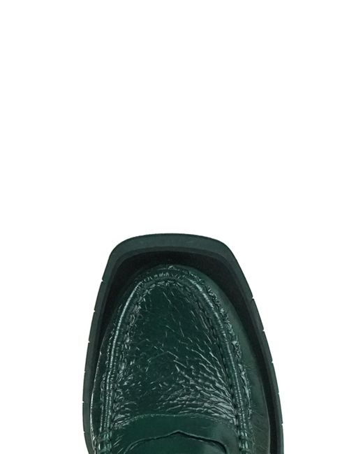 Paloma Barceló Green Odele Heeled Mocassins