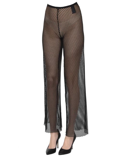 FEDERICA TOSI Brown Mesh Trousers