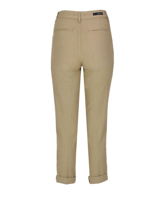 CIGALA'S Natural Linen And Cotton Chino Trousers