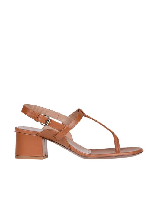 LAC Brown Leather Sandals