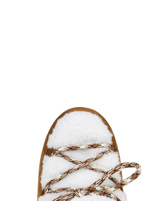 Moon Boot White Pumps Shearling Winter Boots