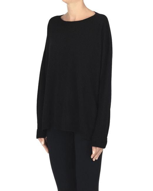 SOLOCASCMIR Black Cashmere Pullover