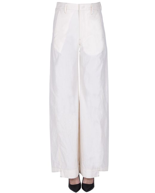 Pantaloni Palla di Malloni in White
