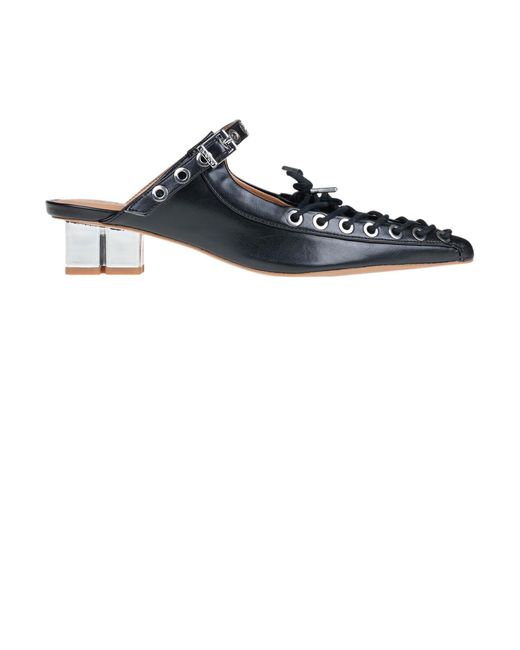 Mules stringate di Ganni in Black