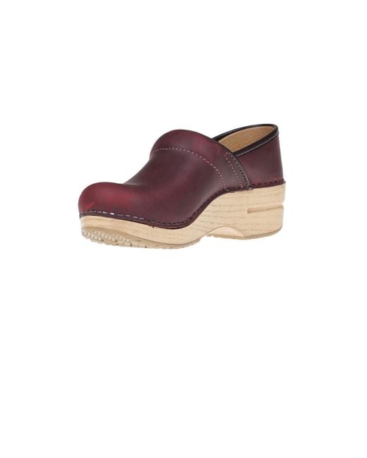 Dansko Purple Professional Oiled Clogs