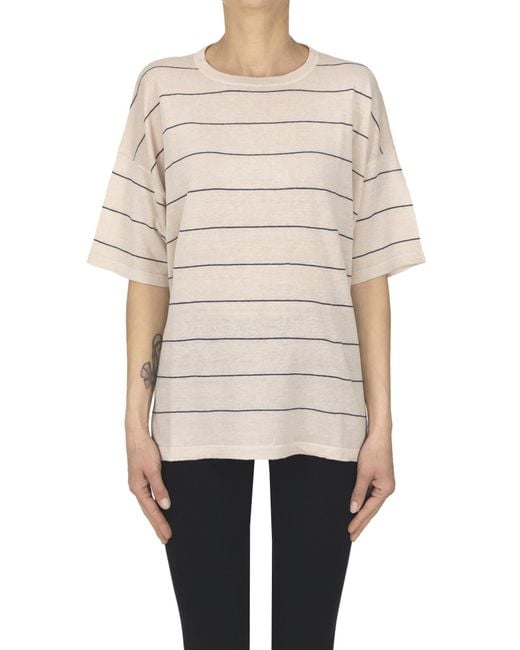 Aragona Natural Striped Pullover