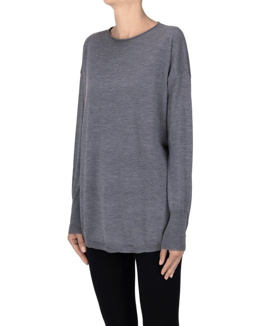 Aspesi Gray Extrafine Wool Pullover
