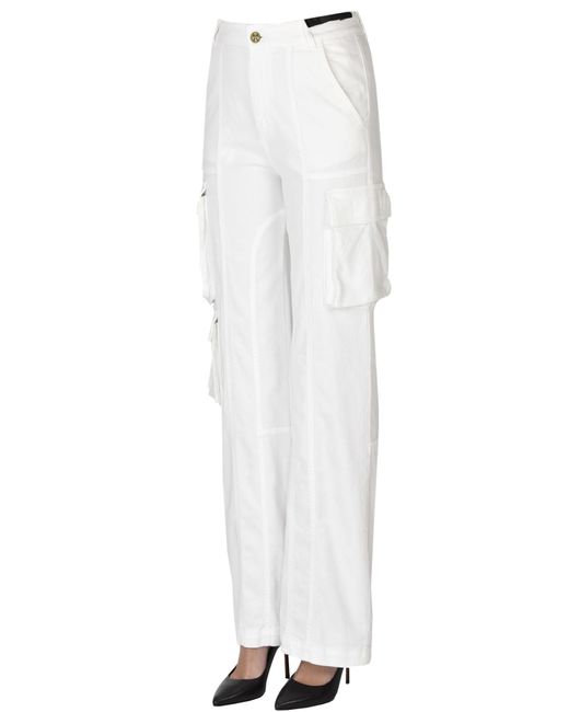 Versace White Cargo Style Jeans