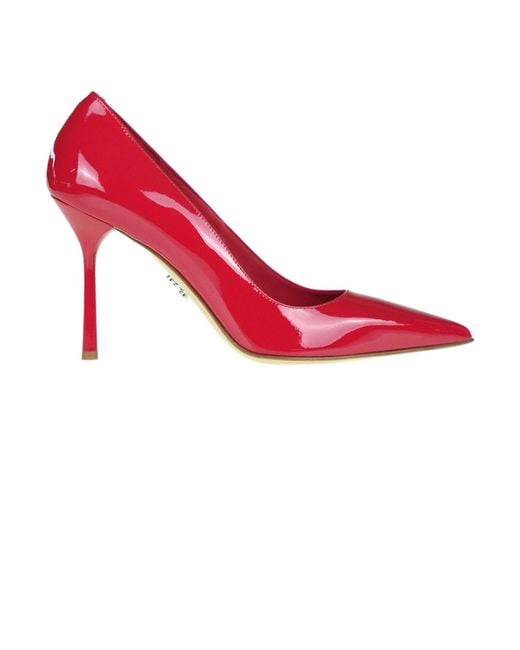 Sergio Levantesi Red Musa Patent Leather Pumps