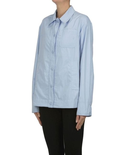 Aspesi Blue Jodie Padded Shirt Jacket