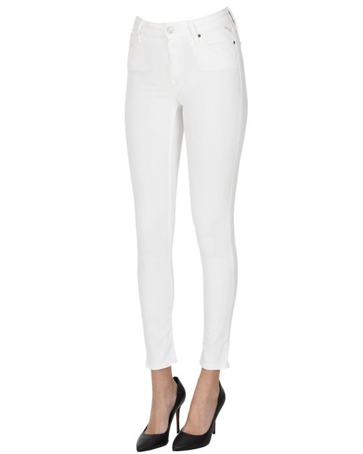 Replay White Luzien Skinny Jeans
