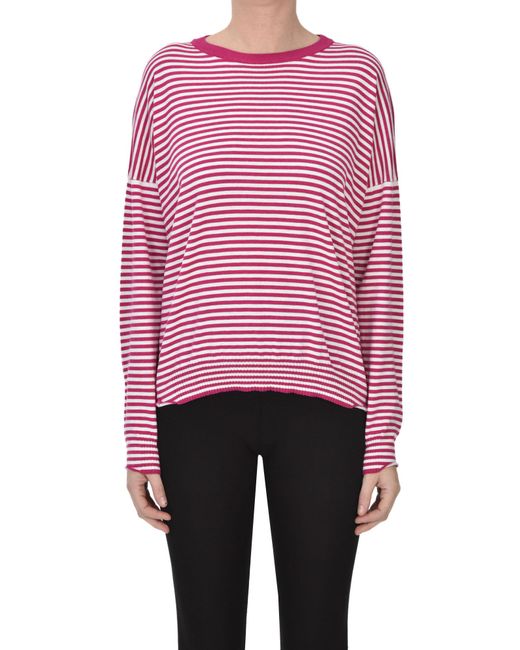 Be You Red Striped Pullover