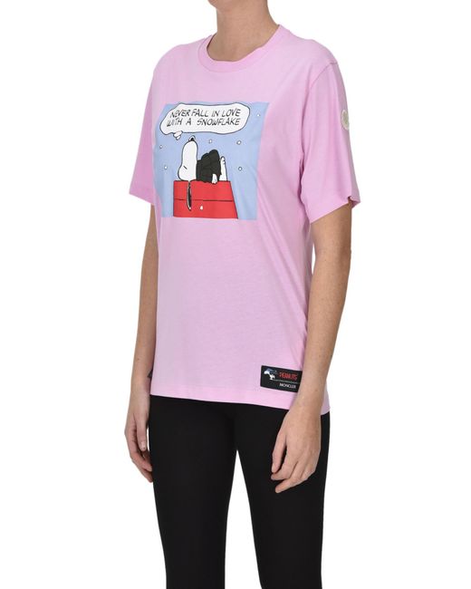 Moncler Pink Peanuts Cotton T-shirt