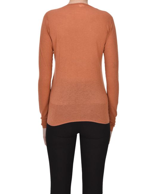 C.t. Plage Extrafine Knit Pullover in Orange Lyst