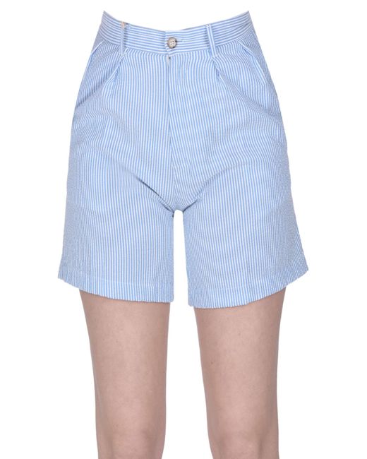 Denimist Blue Striped Shorts
