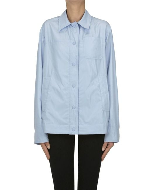 Aspesi Blue Jodie Padded Shirt Jacket