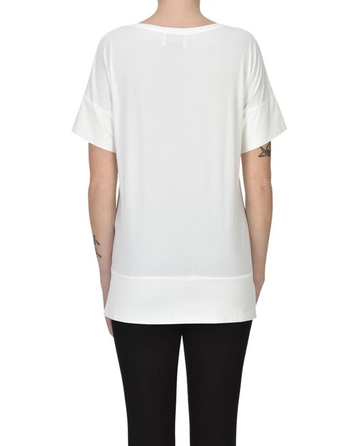 Alpha Studio White Wide T-shirt
