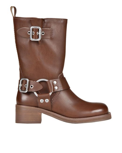 Steve Madden Brown En-route Biker Boots